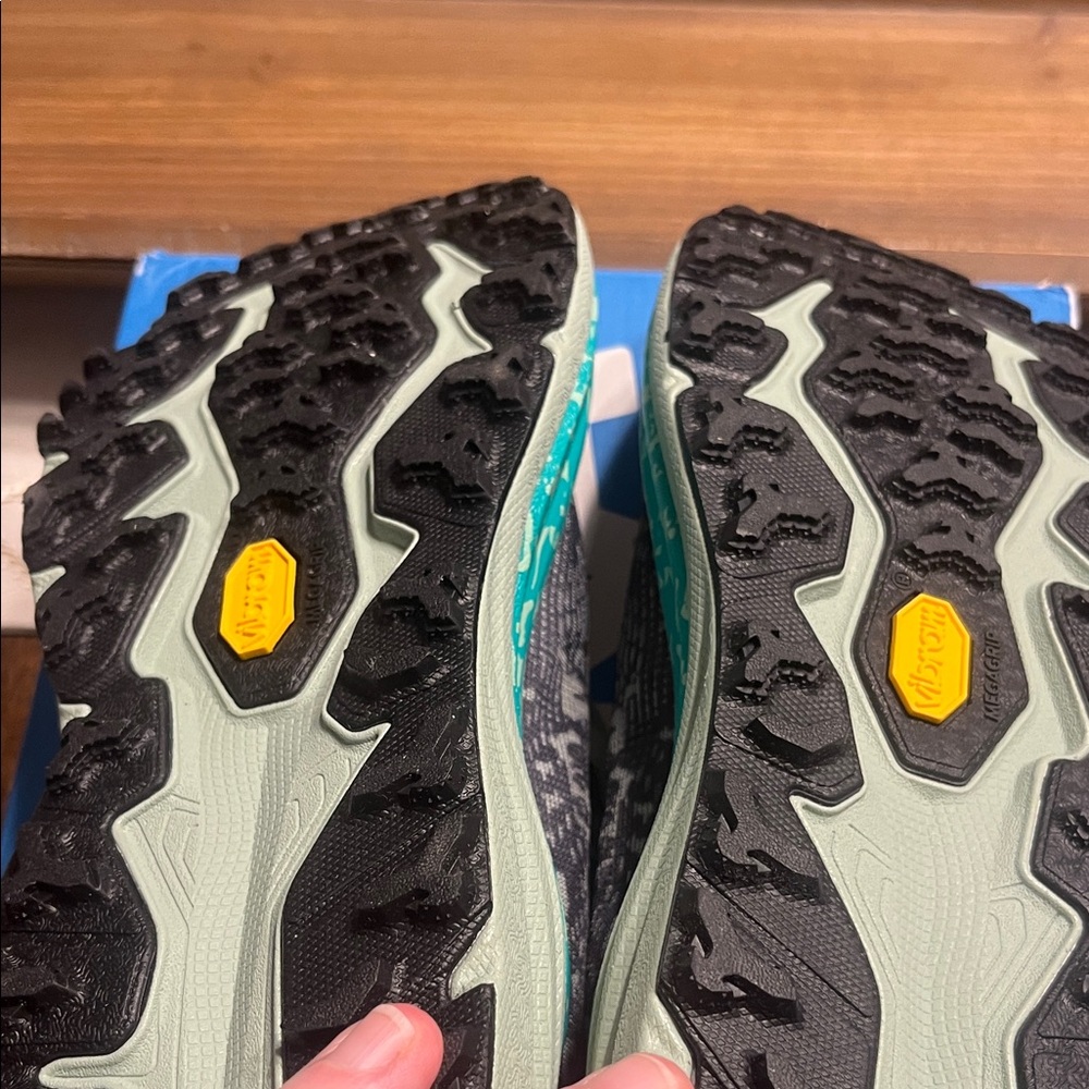 Brand new Hoka Black and Teal Trail Shoes - Picture 6 of 9